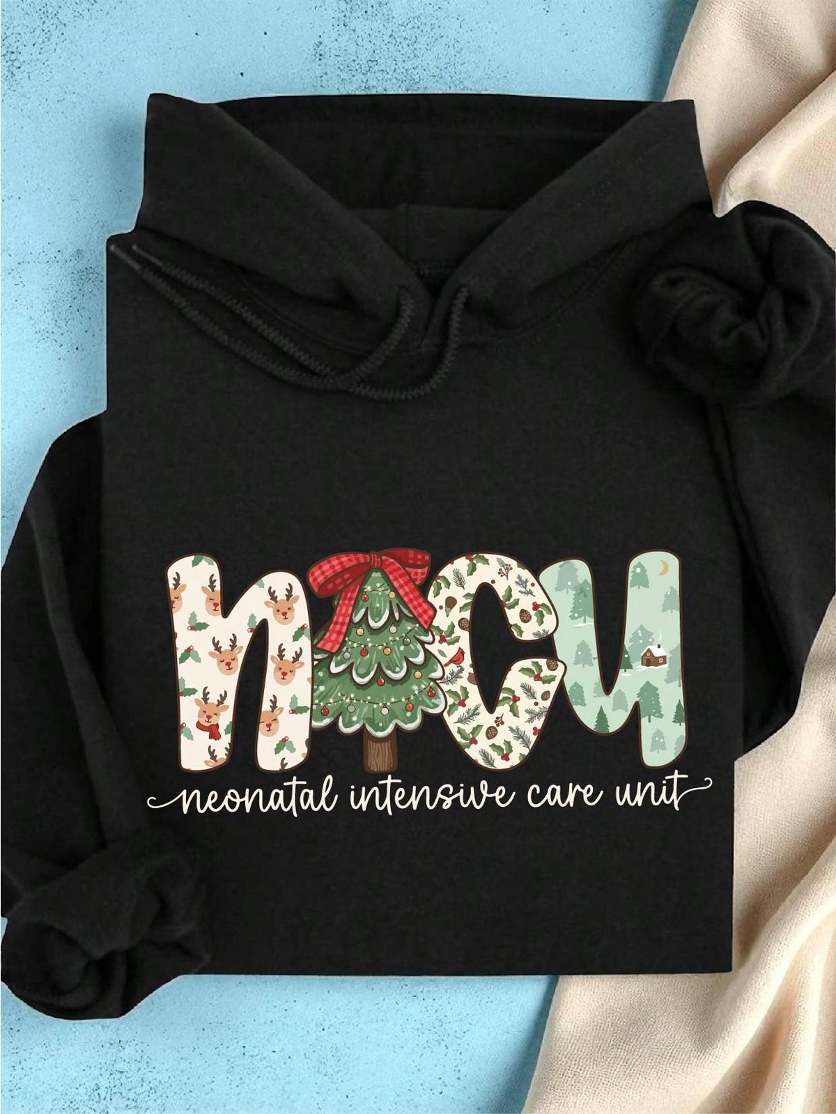 NICU Nurse Christmas Hoodie