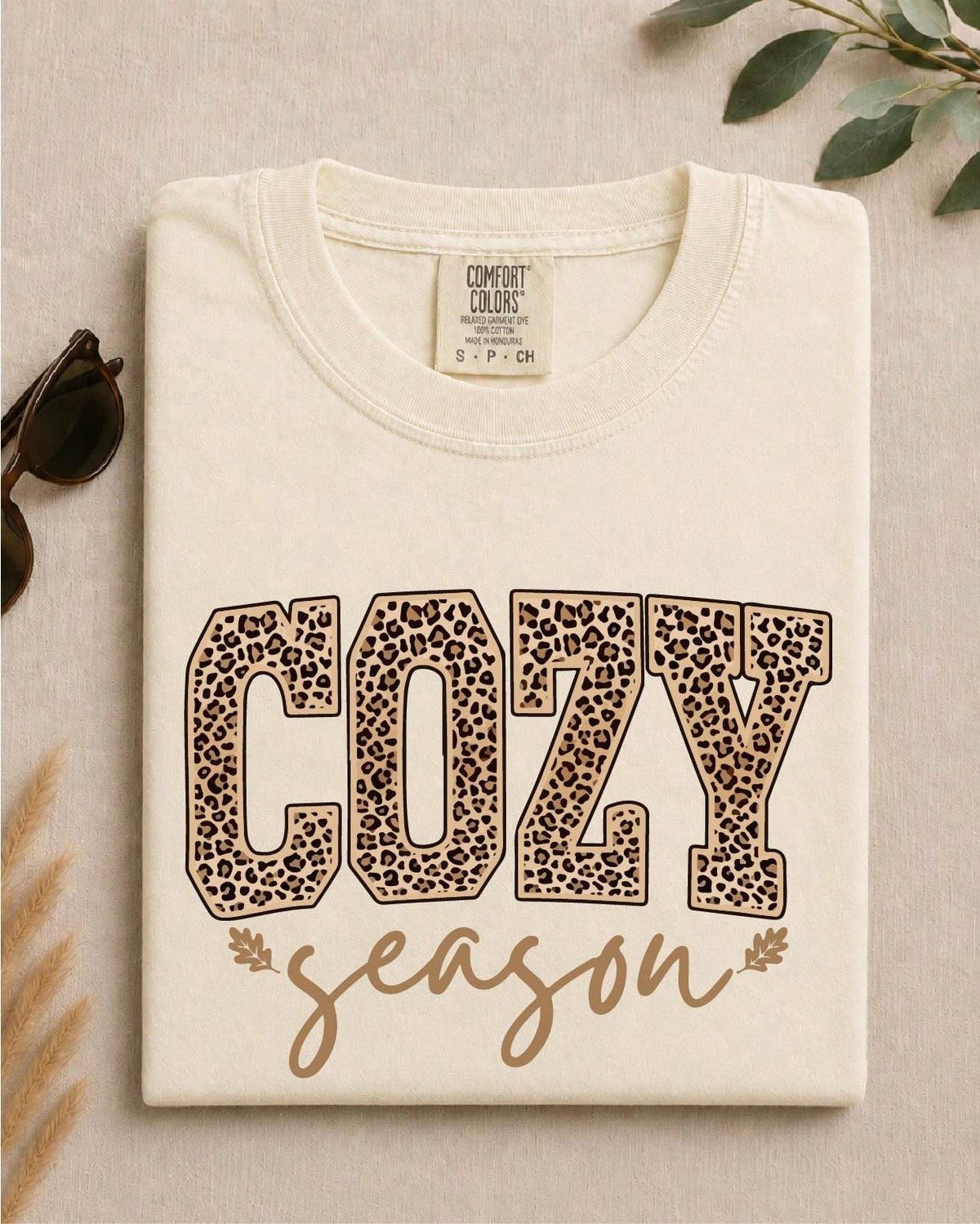 Leopard Cozy Season T-Shirt