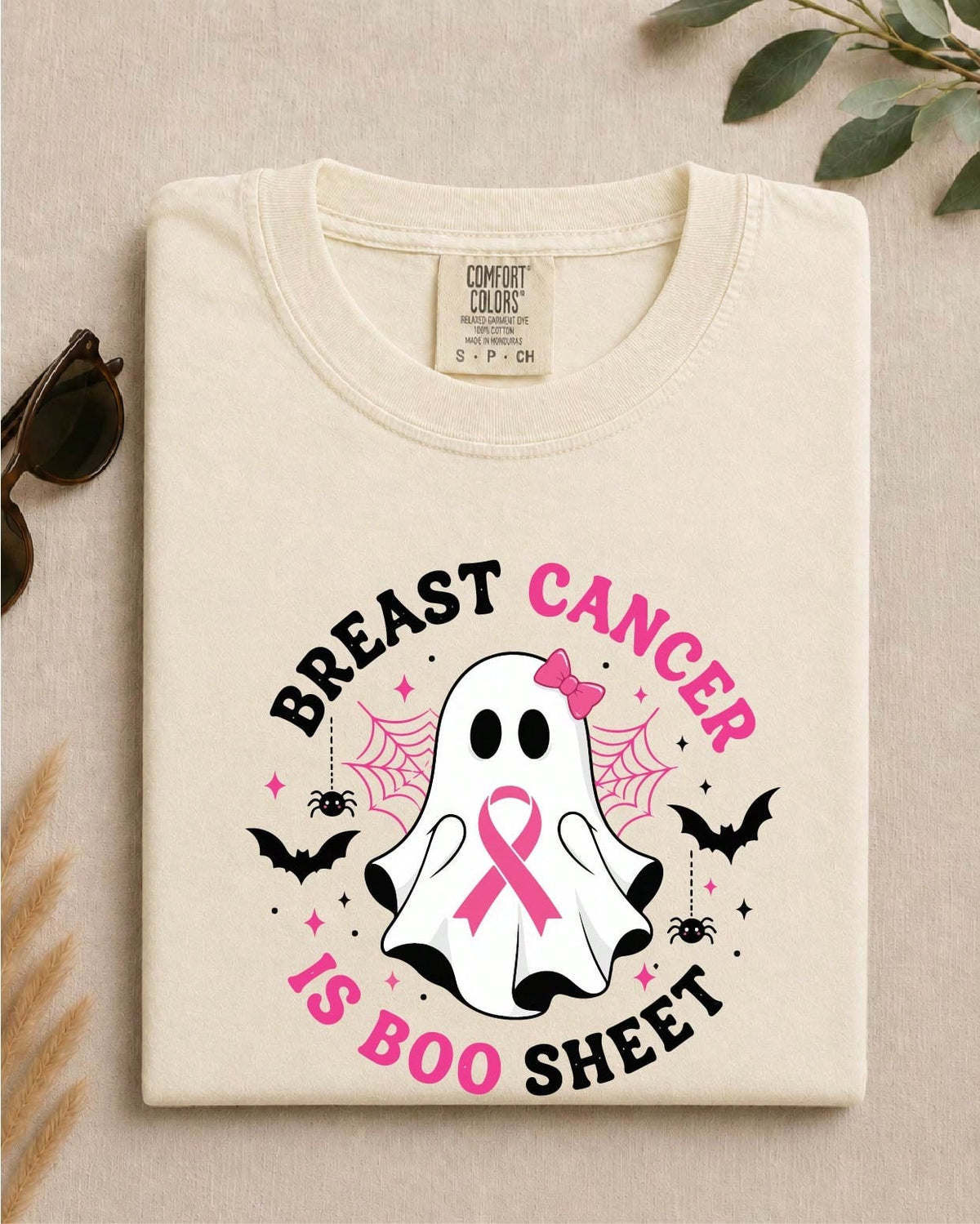 Breast Cancer Awareness Ghost T-Shirt