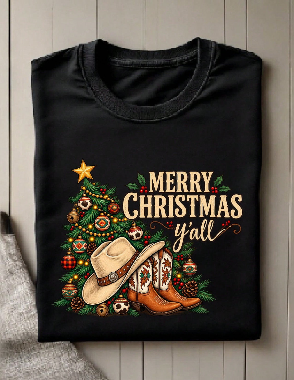 Western Christmas T-Shirt
