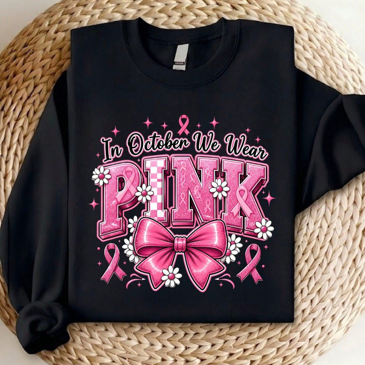 In October We Wear Pink Sweatshirt