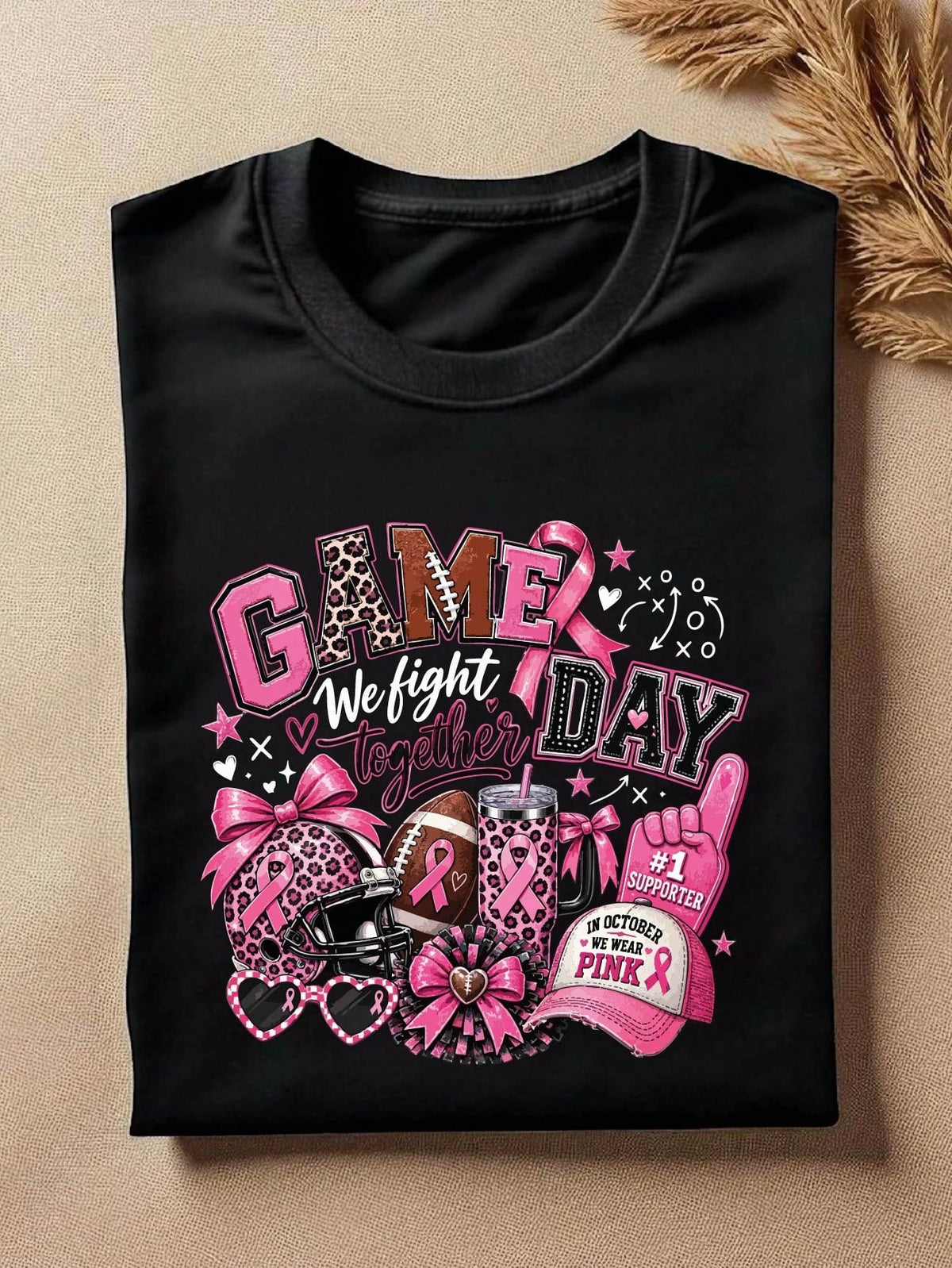 Cancer Awareness Football T-Shirt