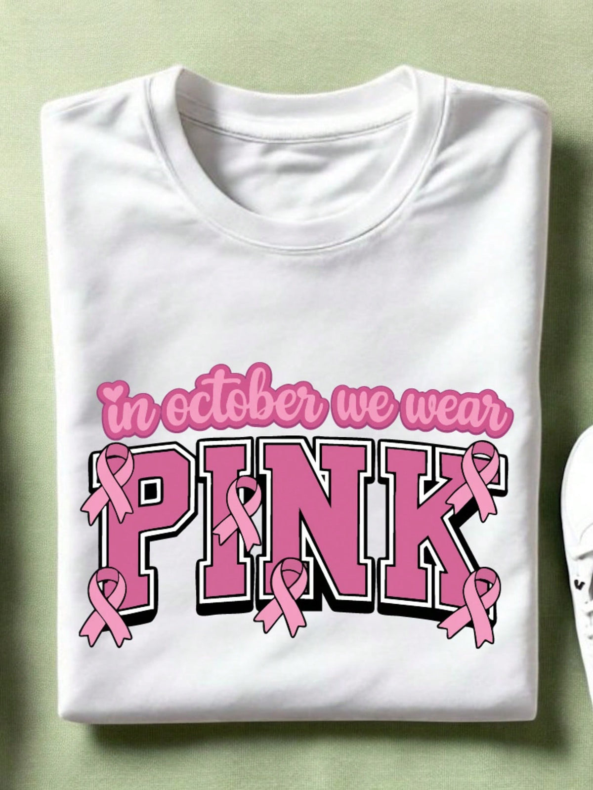 In October We Wear Pink Unisex T-Shirt