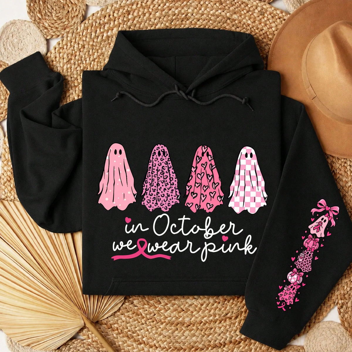 In October We Wear Pink Hoodie