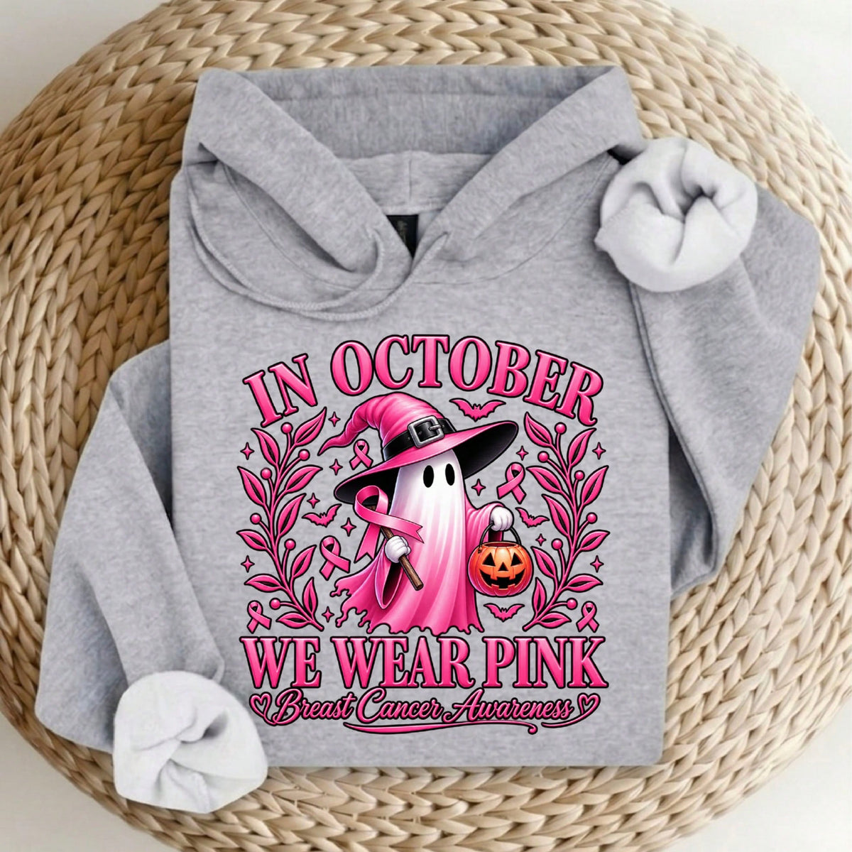 In October We Wear Pink Hoodie