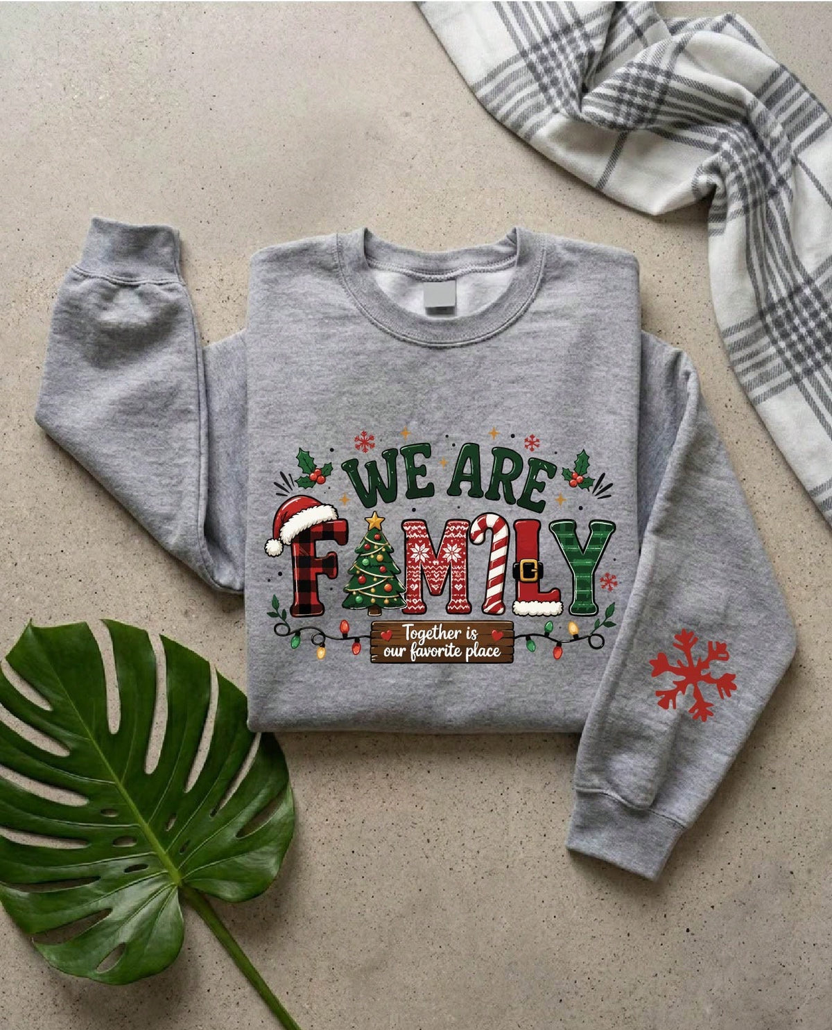 We Are Family Christmas Sweatshirt