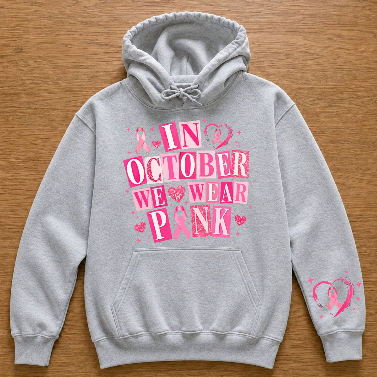 In October We Wear Pink Hoodie
