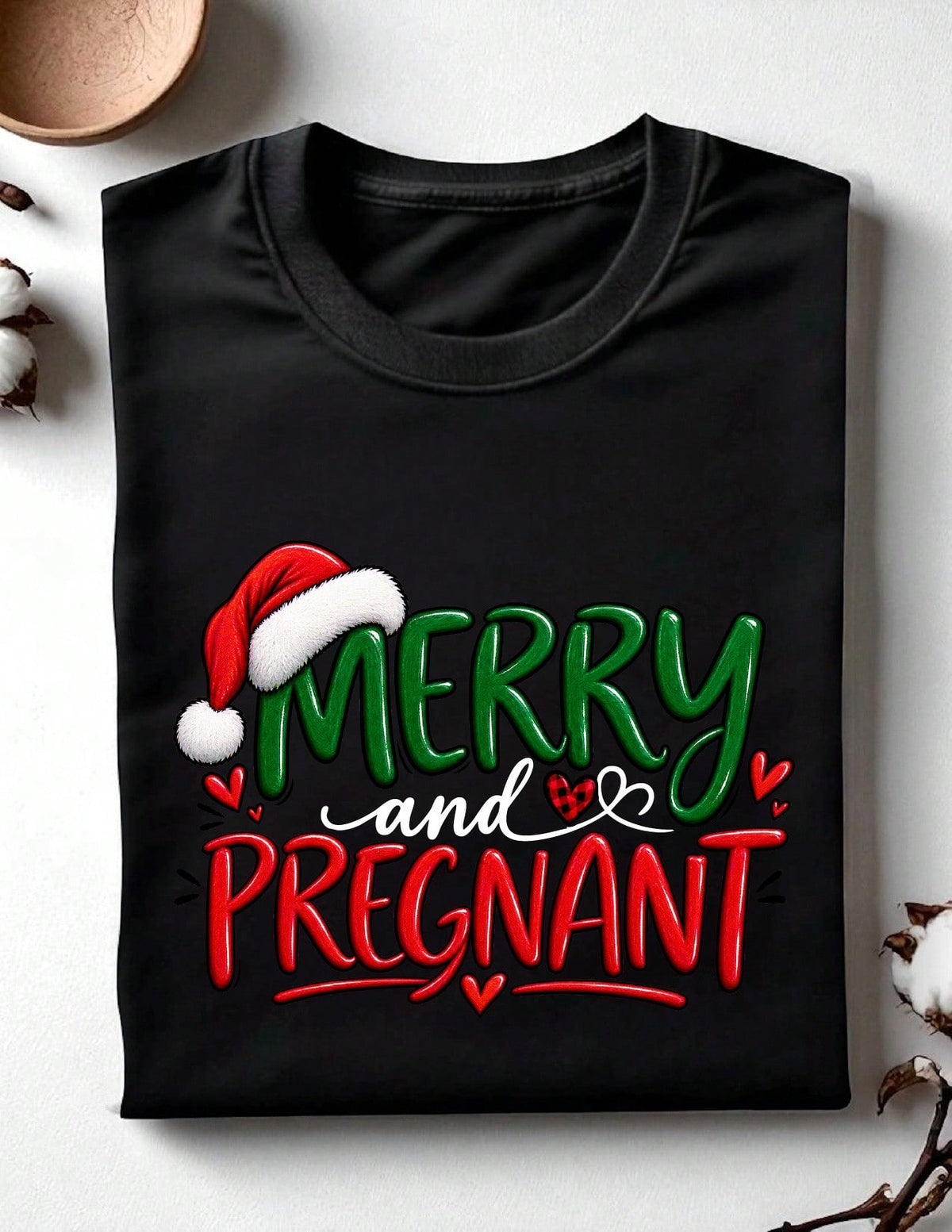 Merry And Pregnant T-Shirt