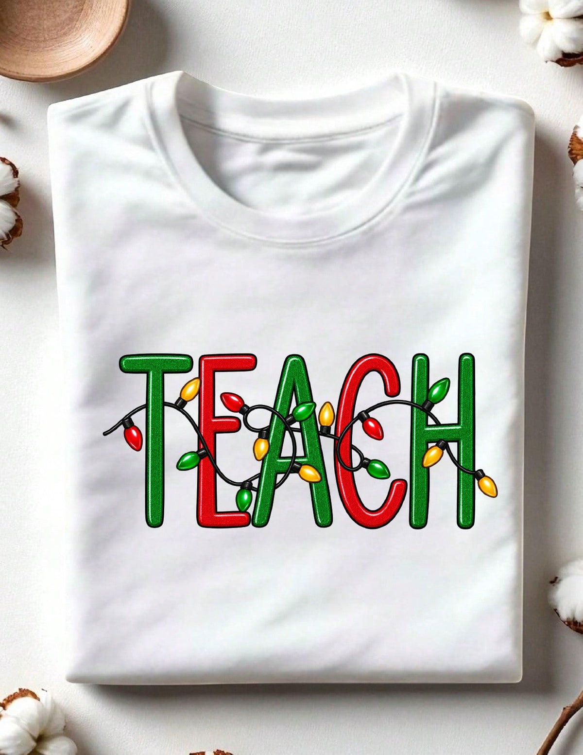 Christmas Lights Teach T-Shirt