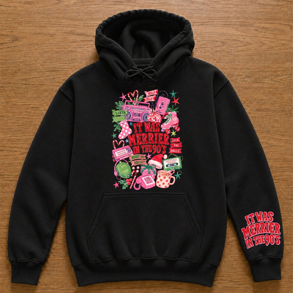 It Was Merrier In The 90's Hoodie