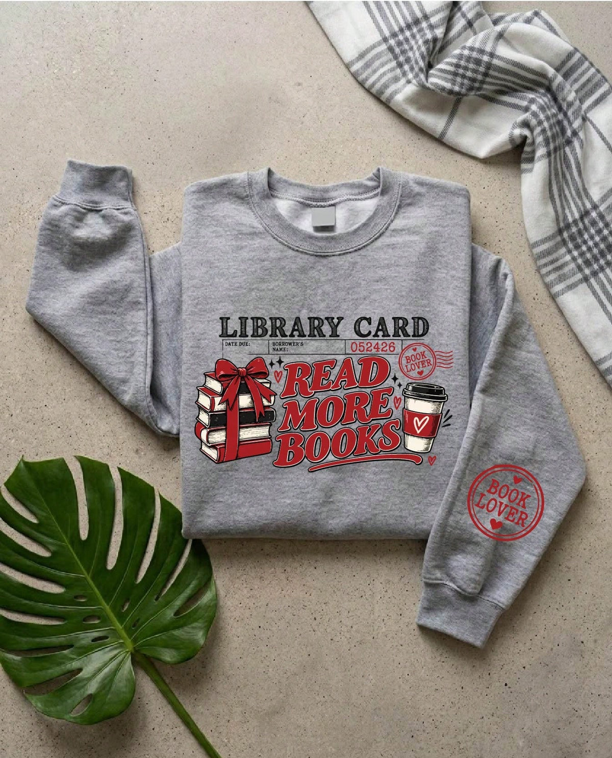 Read More Books Library Card Sweatshirt