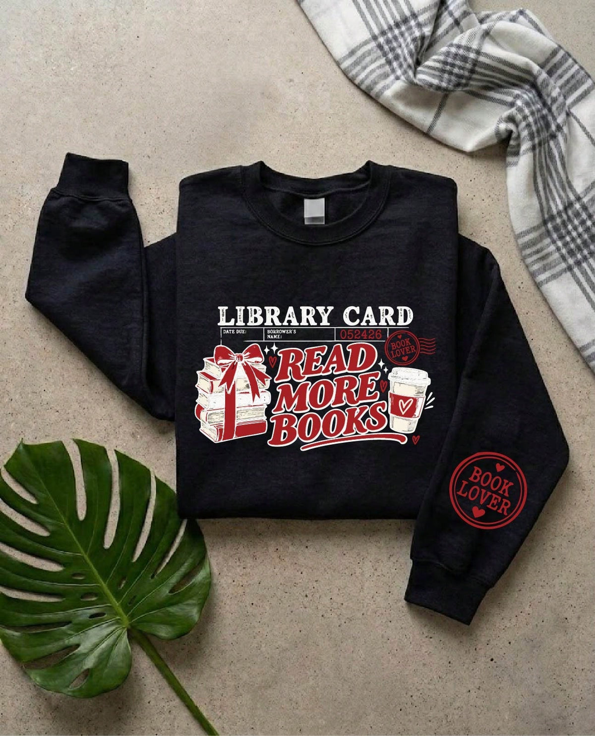 Read More Books Library Card Sweatshirt