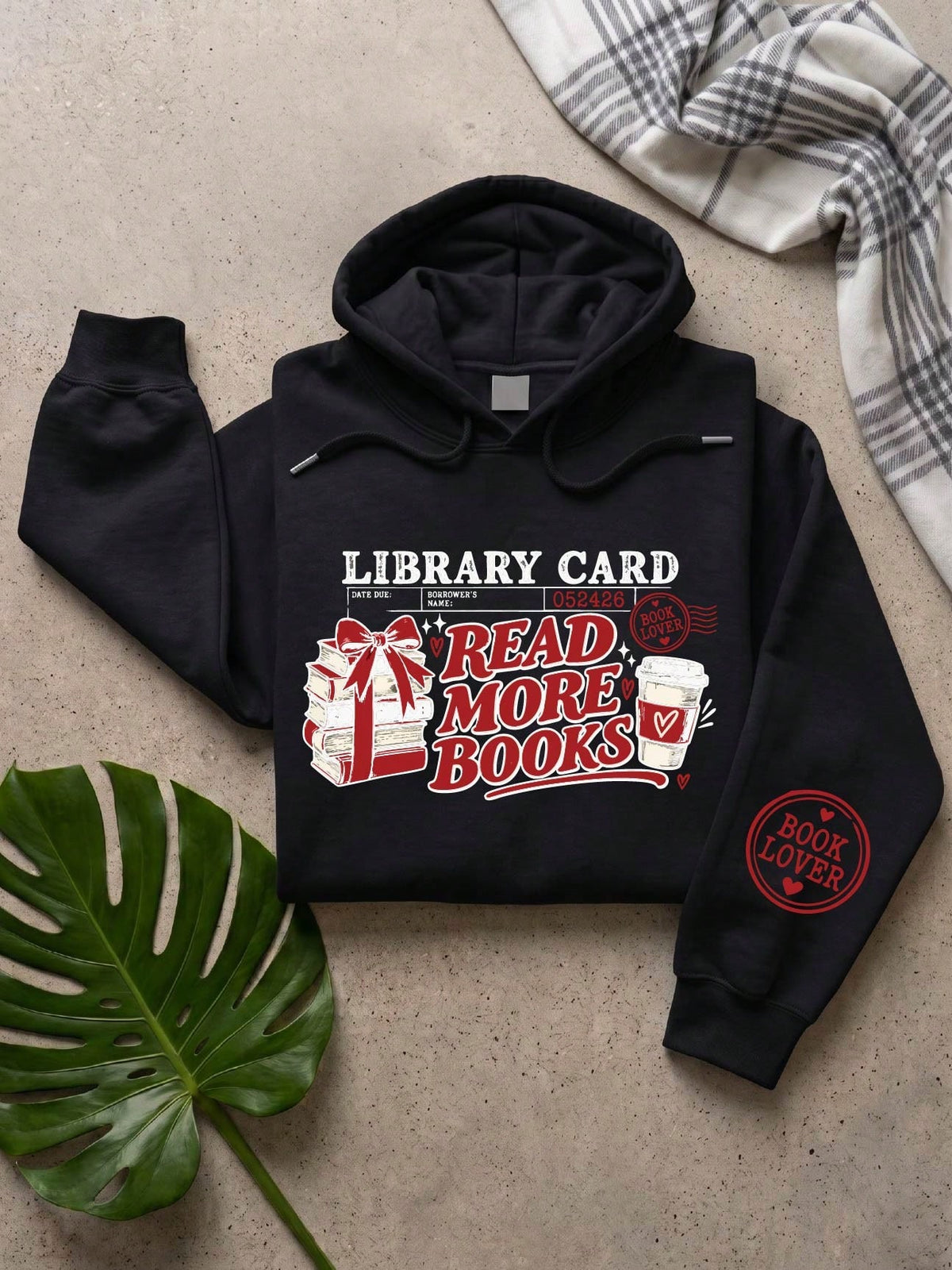 Read More Books Library Card Hoodie