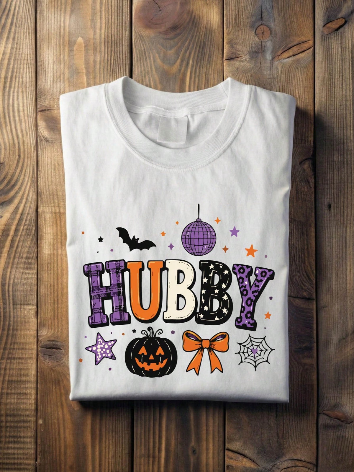 1 PC Wifey Hubby Halloween T-Shirt
