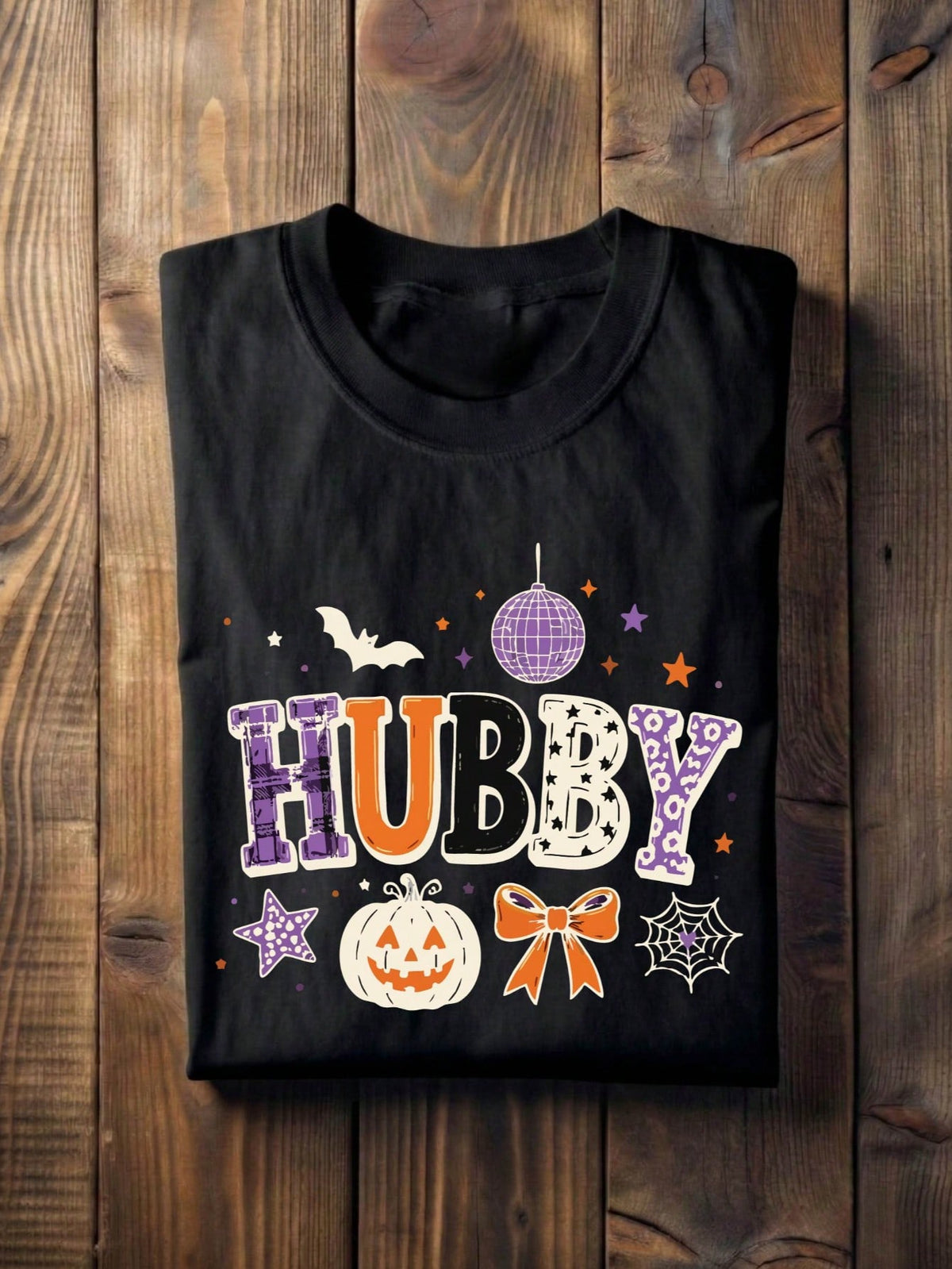 1 PC Wifey Hubby Halloween T-Shirt