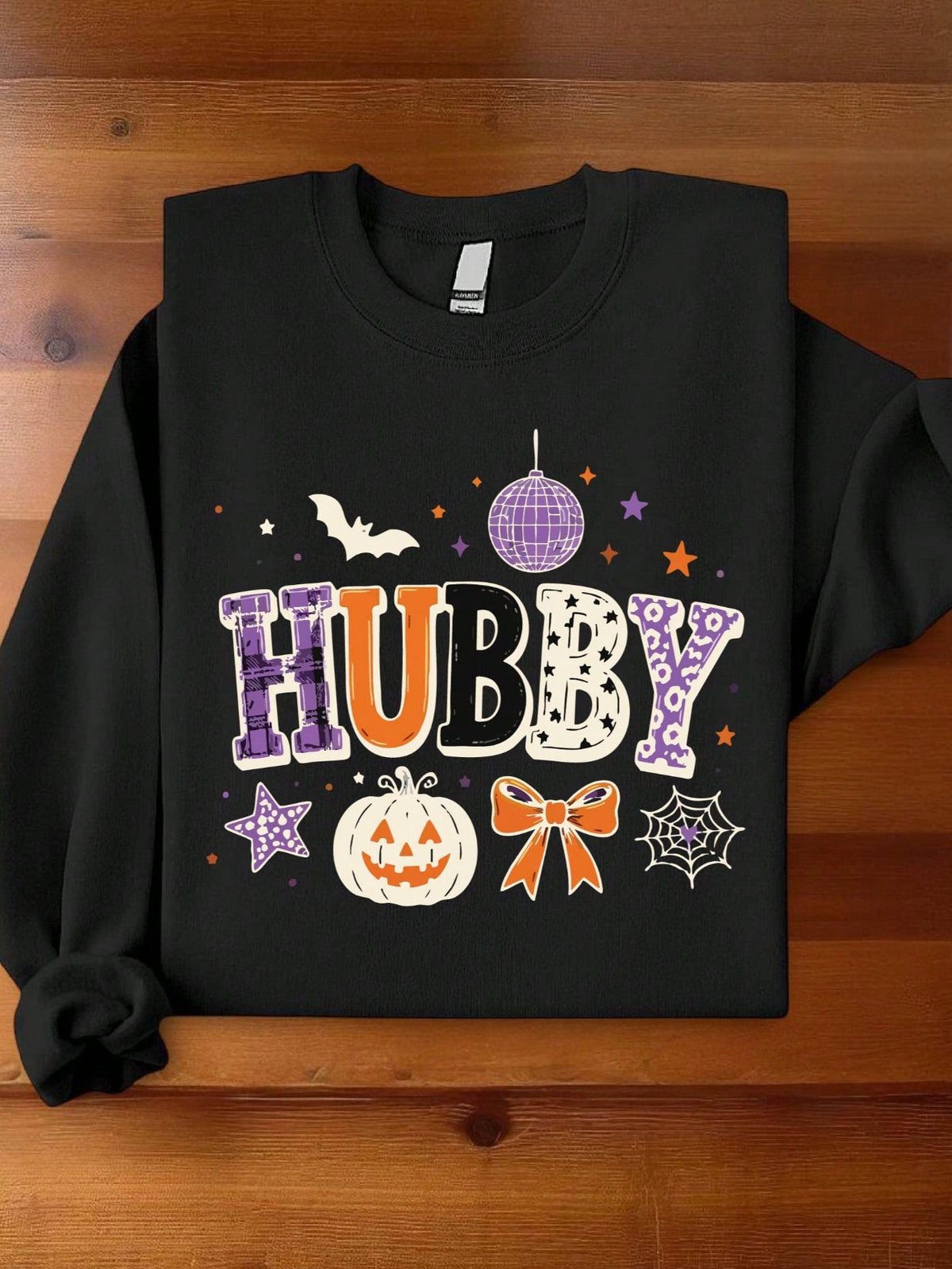 1 PC Wifey Hubby Halloween Sweatshirt