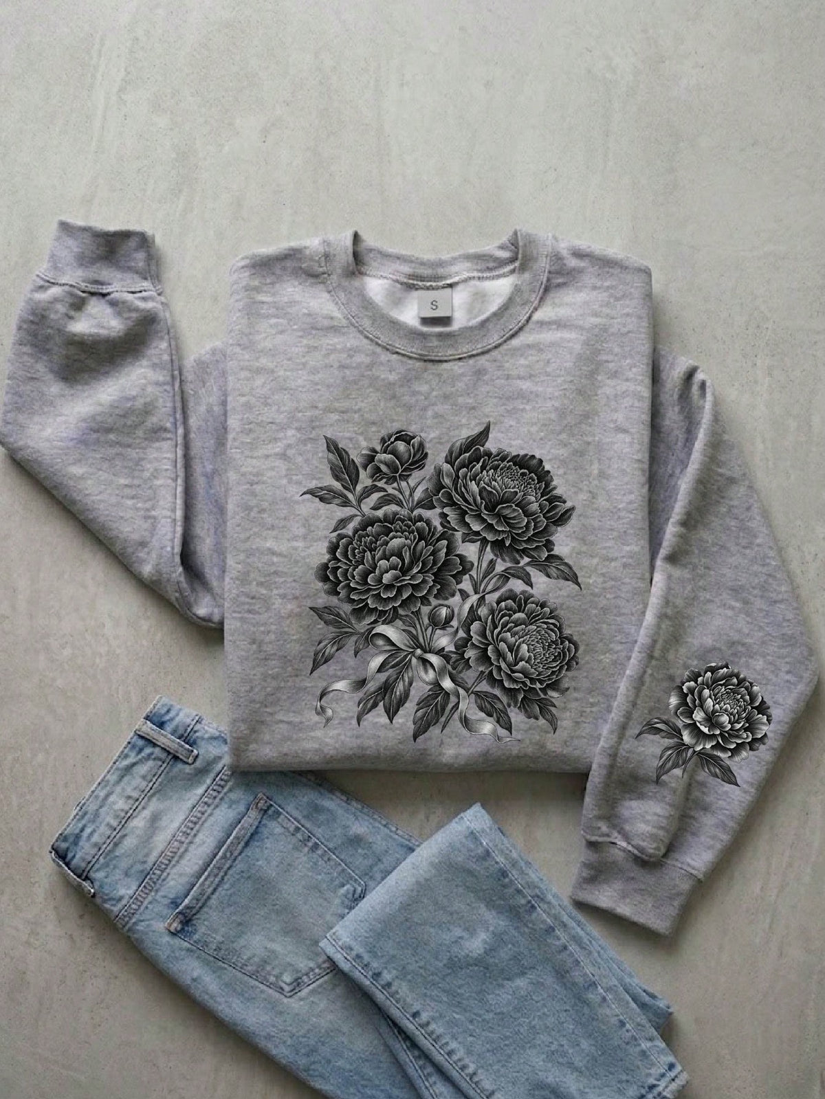 Vintage Floral Sweatshirt