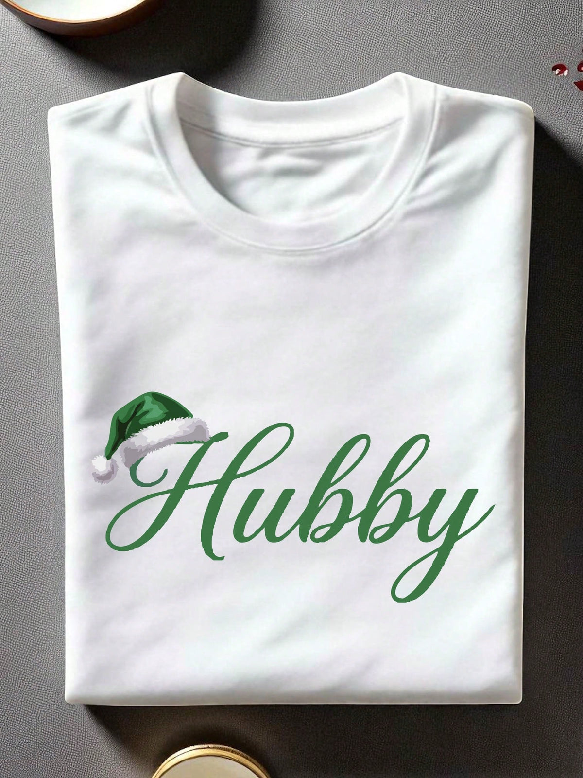 1PC Christmas Hubby And Wifey Unisex T-Shirt