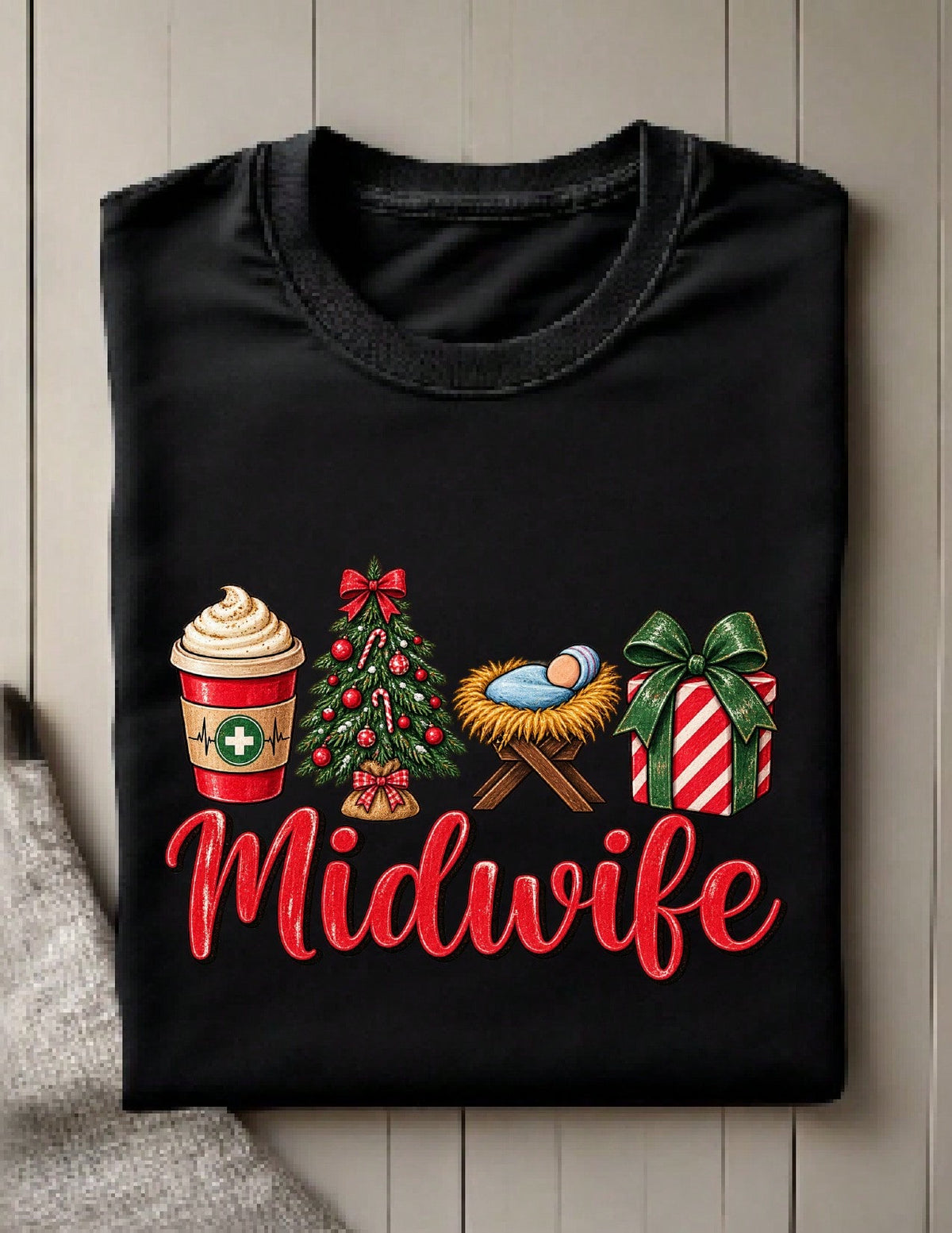 Midwife Christmas T-Shirt