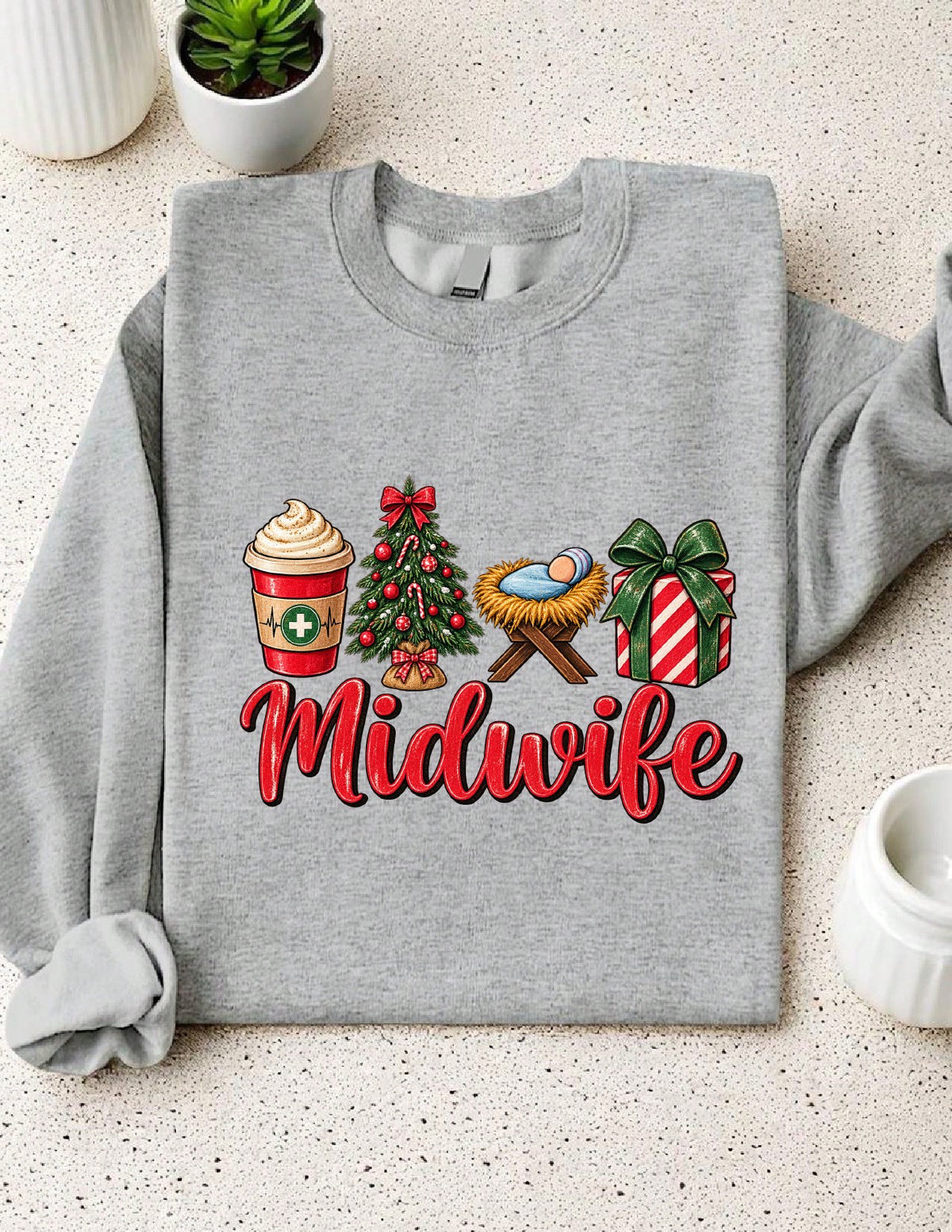Midwife Christmas Sweatshirt