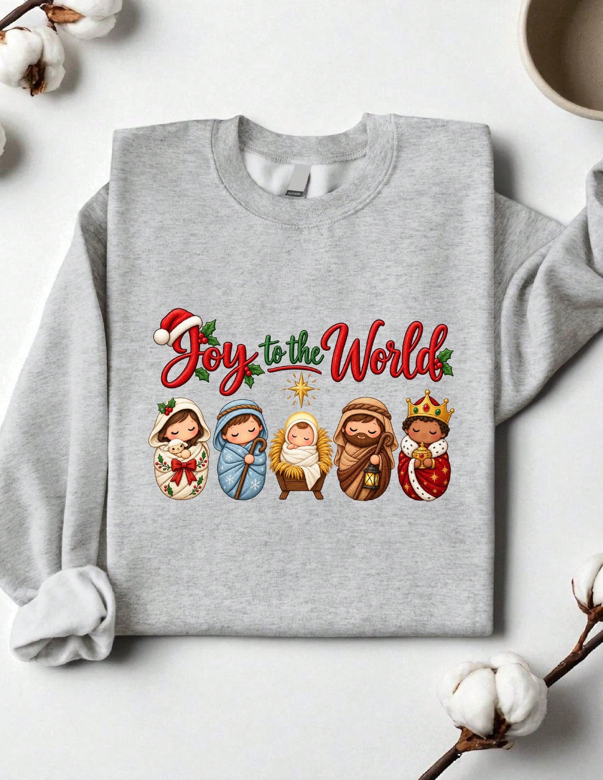Joy To The World Christmas Sweatshirt
