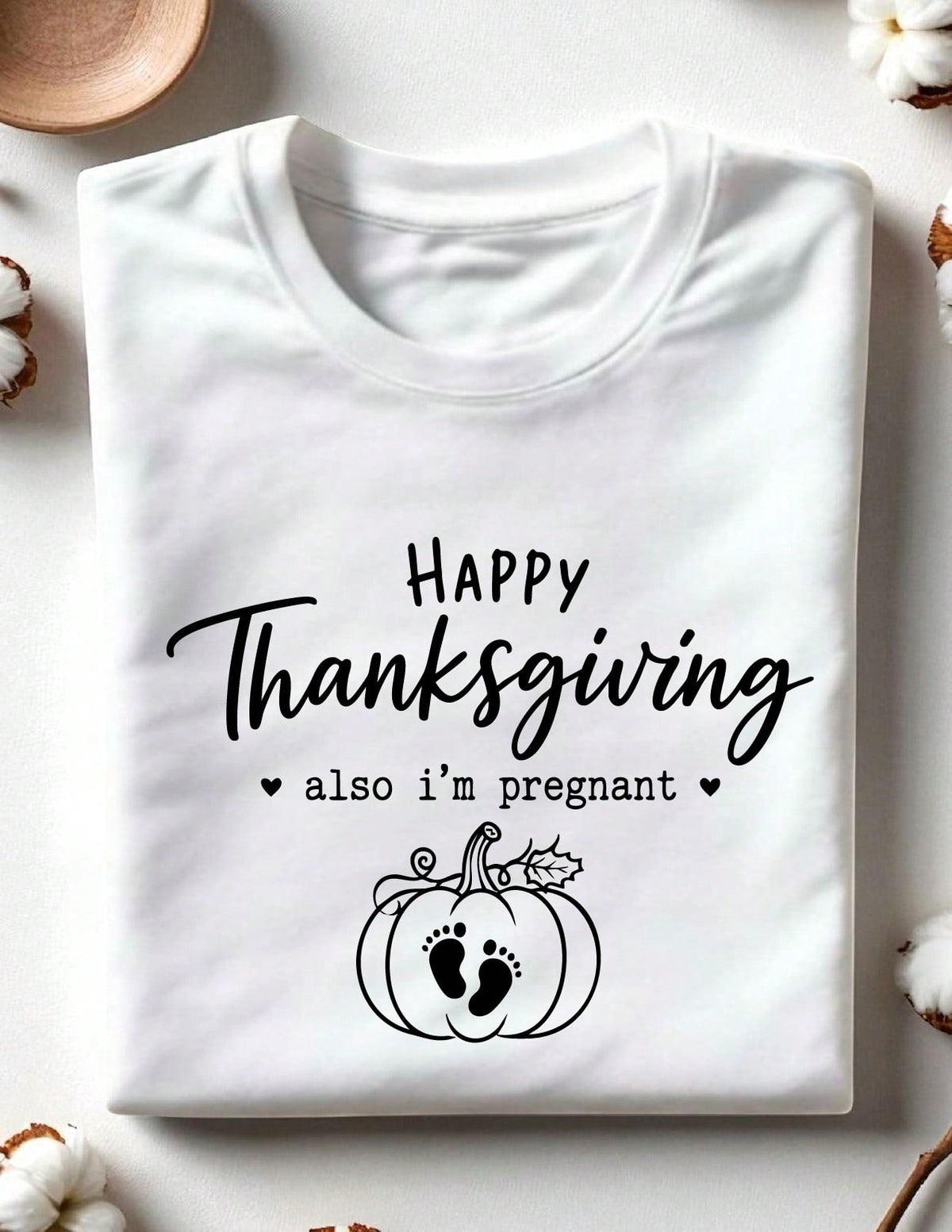 Thanksgiving Pregnancy Reveal T-Shirt