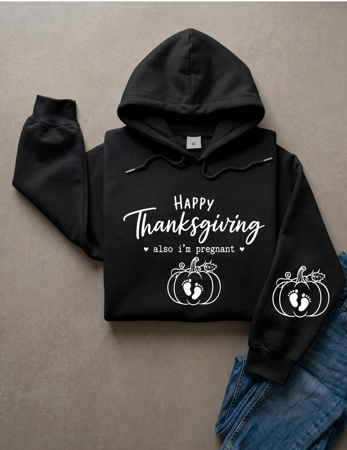 Thanksgiving Pregnancy Reveal Hoodie