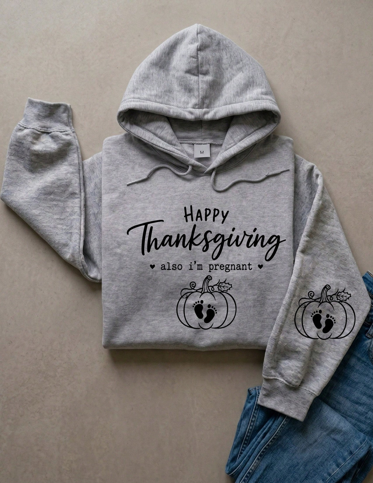 Thanksgiving Pregnancy Reveal Hoodie
