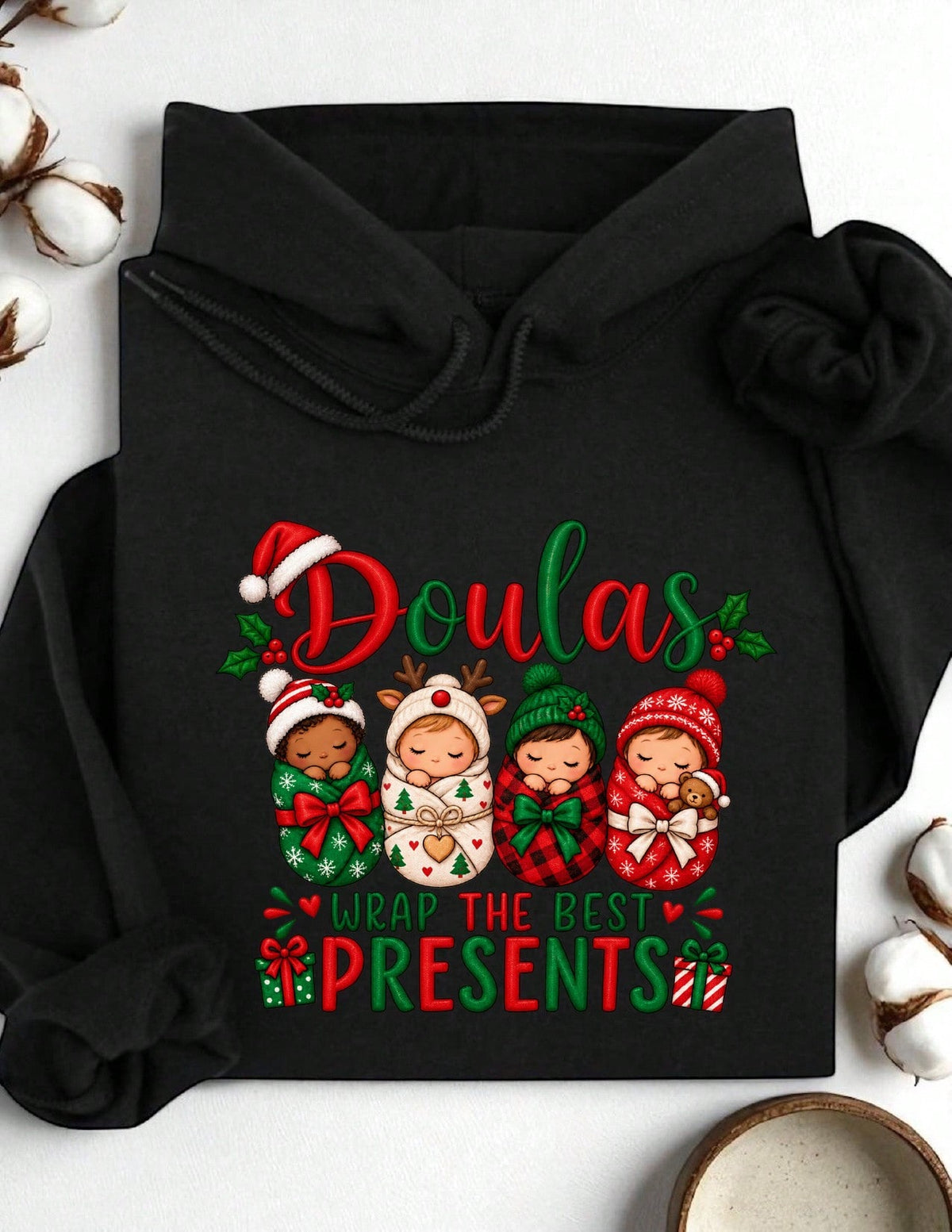 Doula Christmas Hoodie