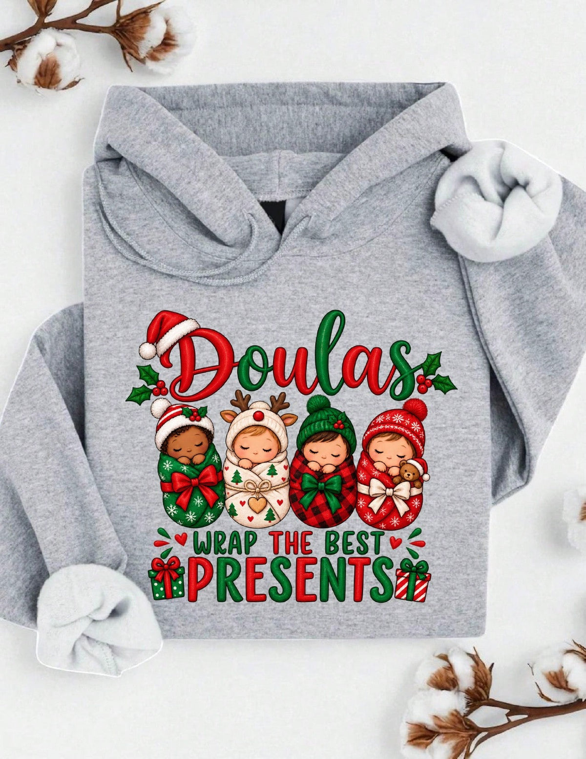 Doula Christmas Hoodie