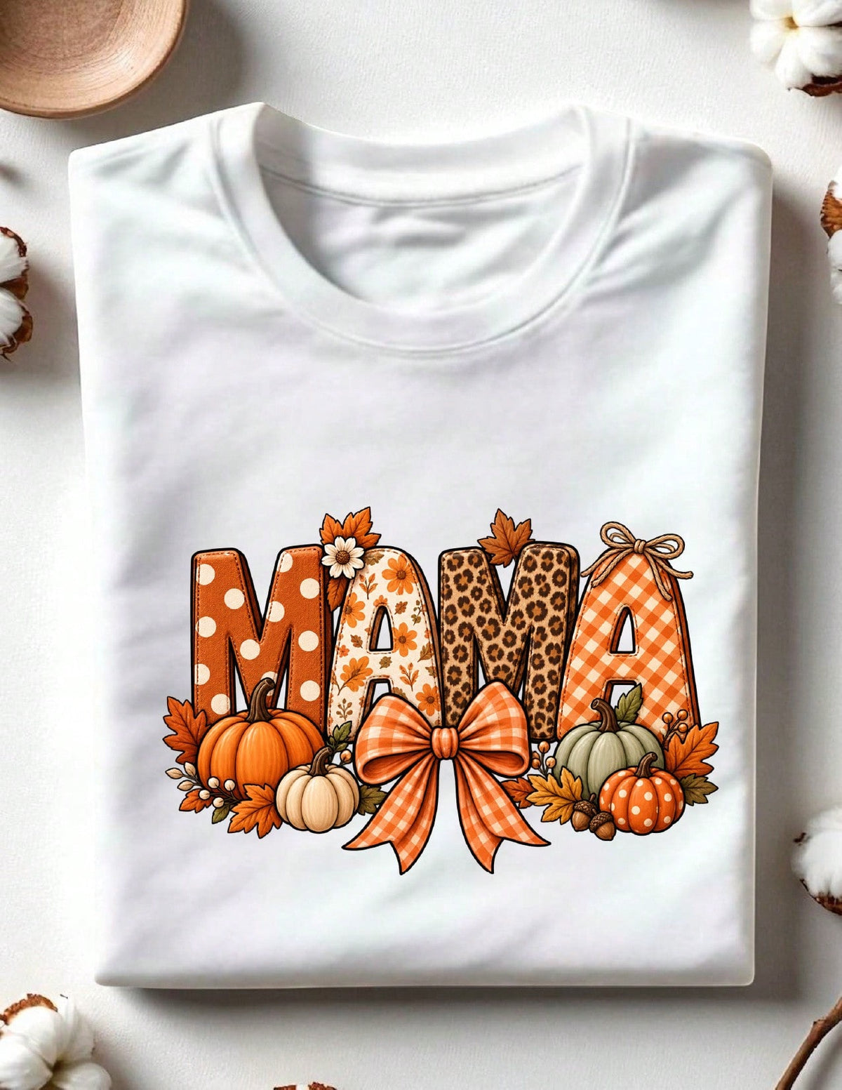 Fall Mama Bow T-Shirt