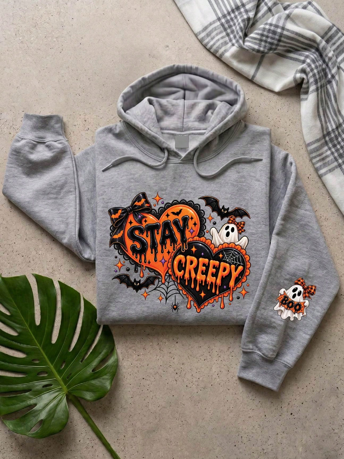 Stay Creepy Halloween Boo Hoodie
