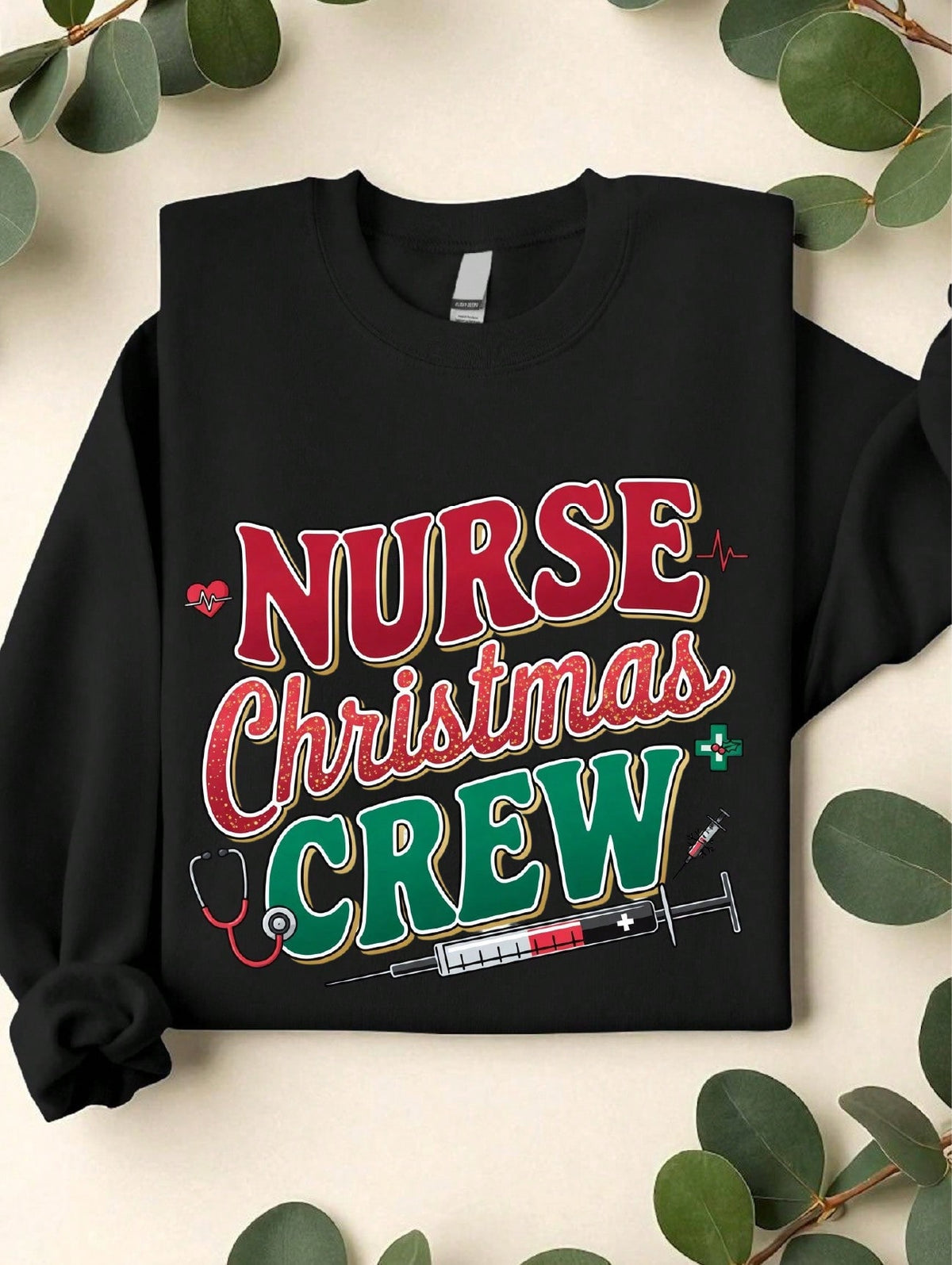 Nurse Chritmas Crew Sweatshirt