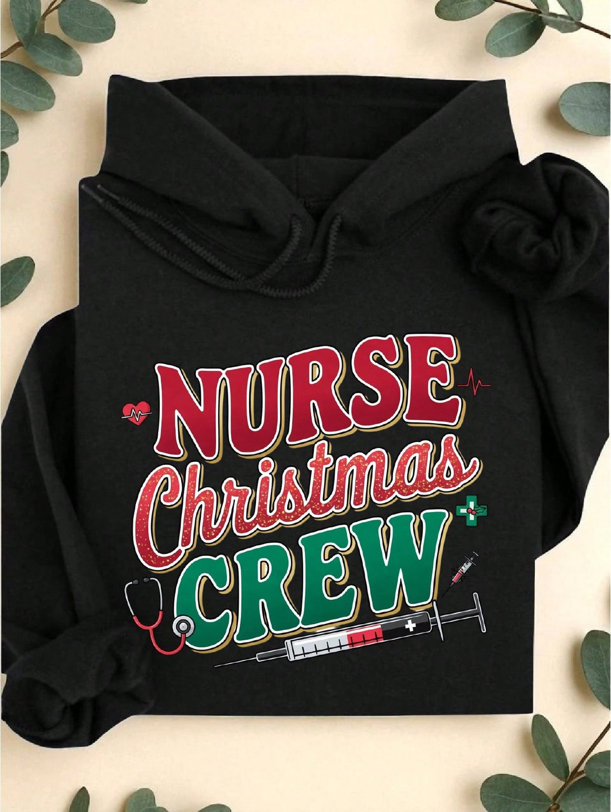 Nurse Chritmas Crew Hoodie