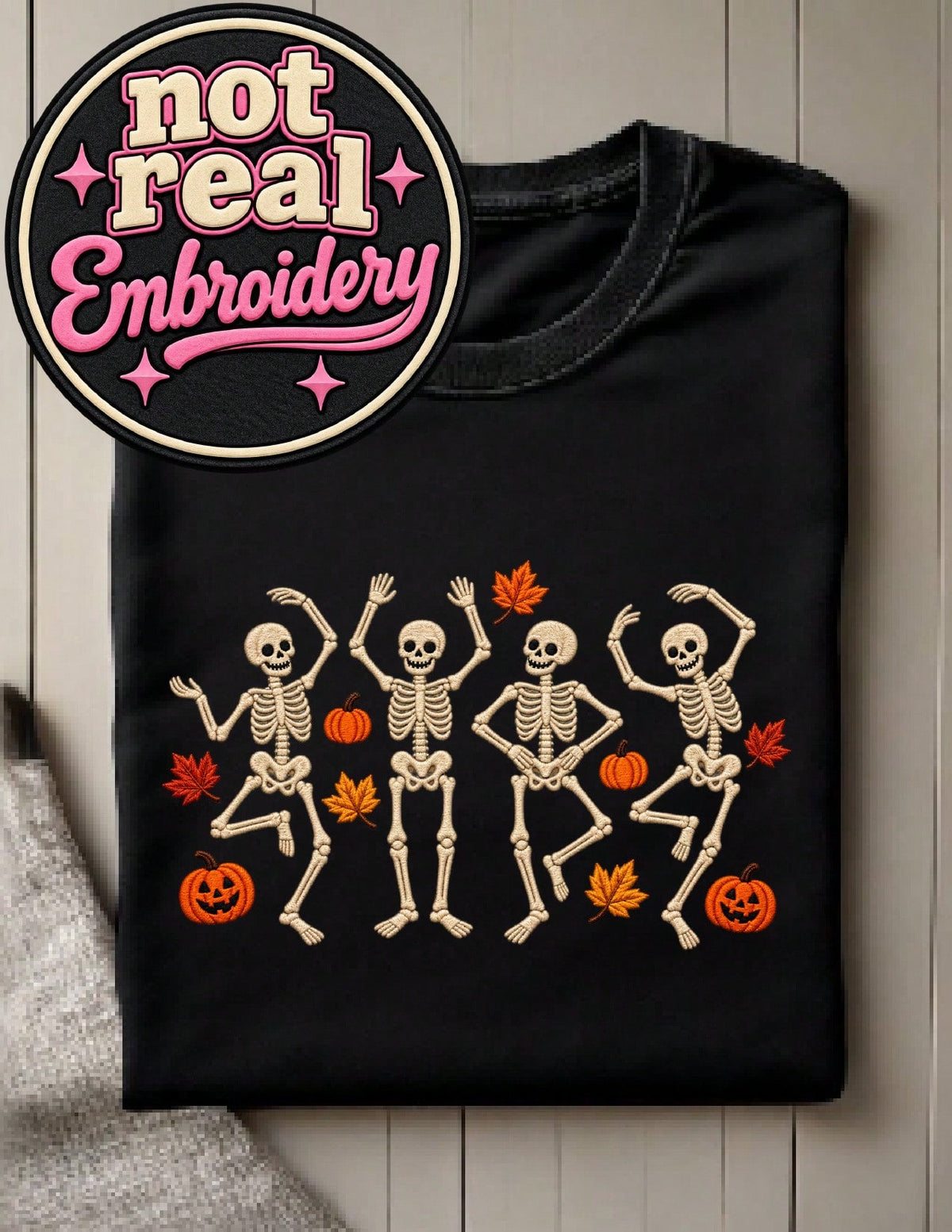 Dancing Skeleton (DTF Graphic Print) T-Shirt