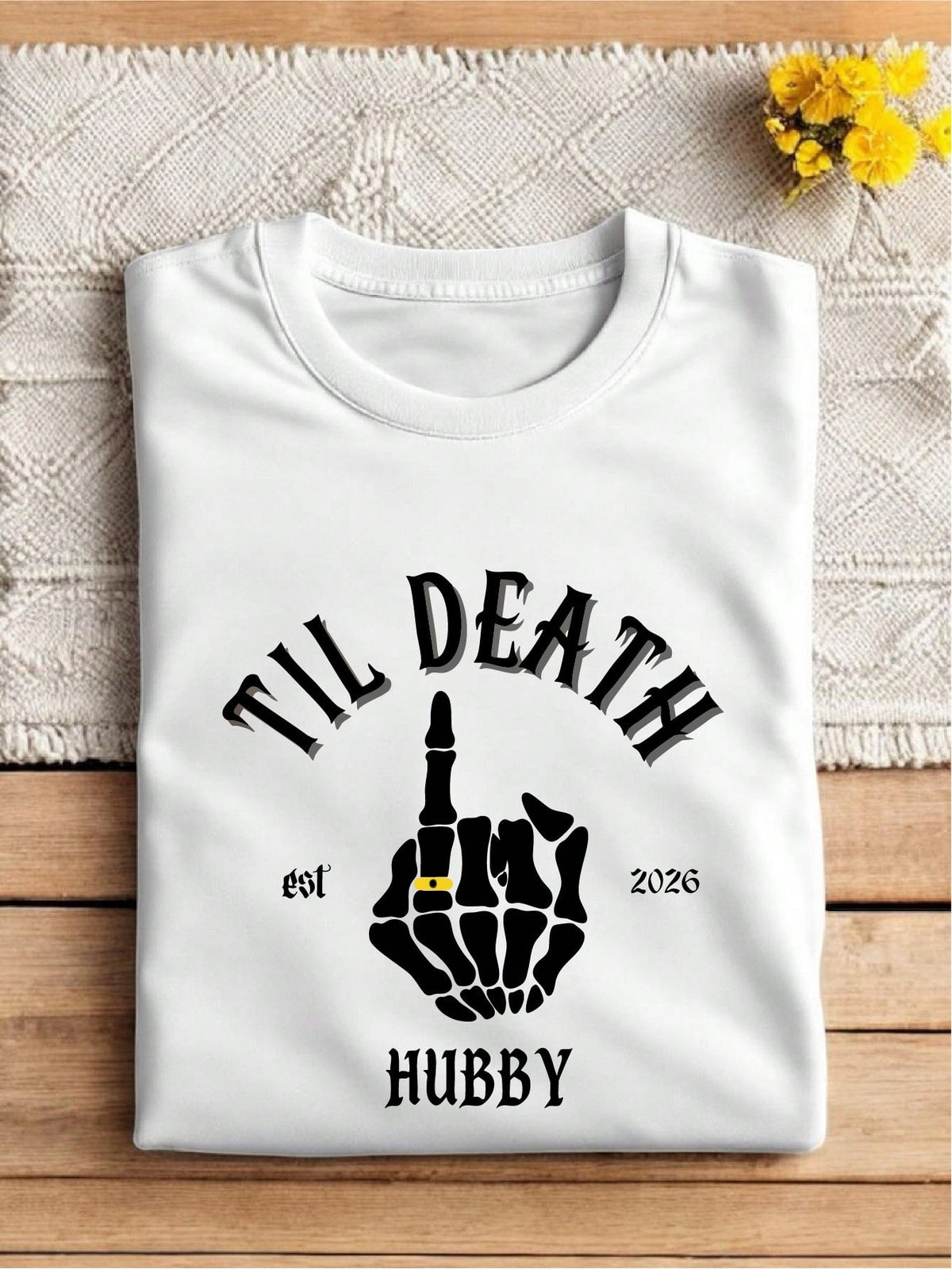 1PC Til Death Hubby & Wifey 2026 T-Shirt