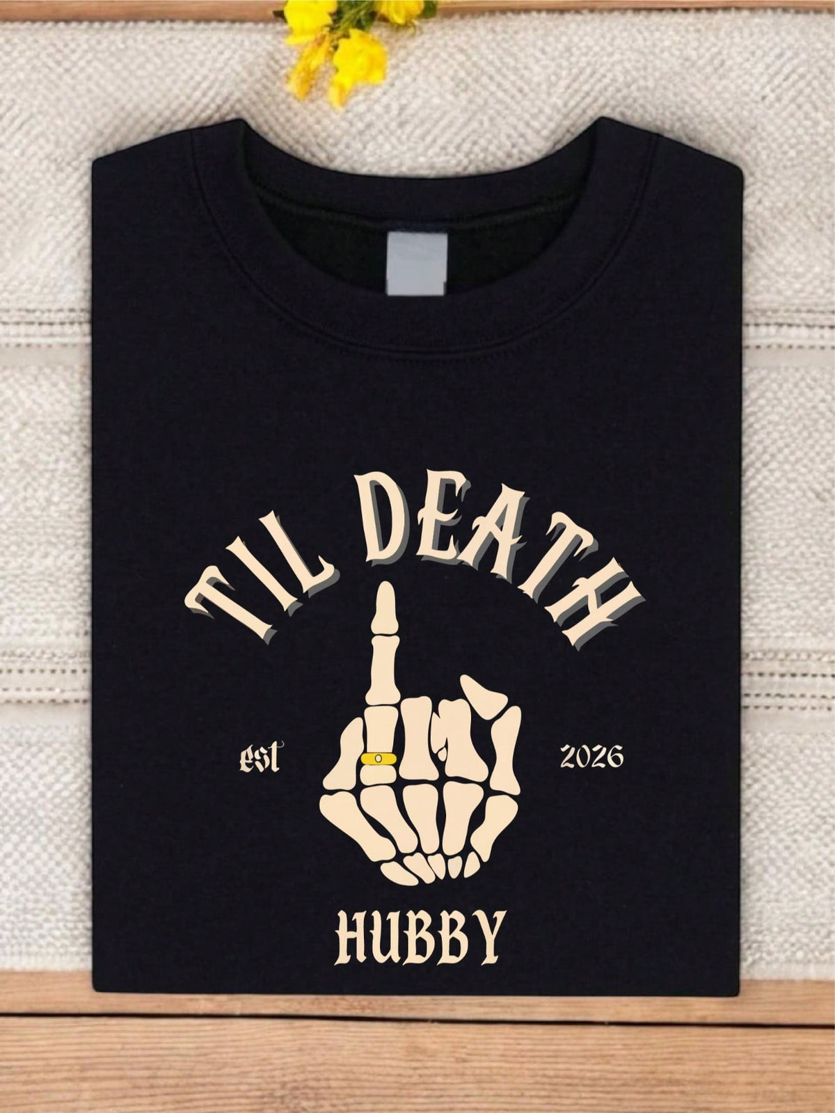 1PC Til Death Hubby & Wifey 2026 T-Shirt