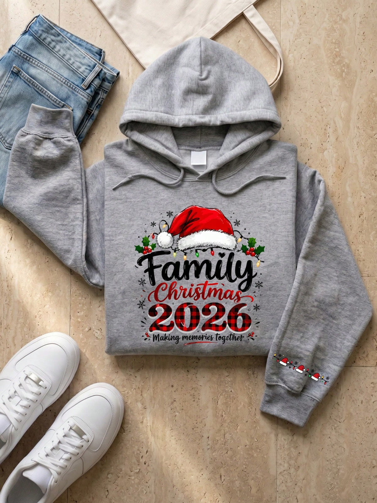 Retro Family Christmas Hoodie
