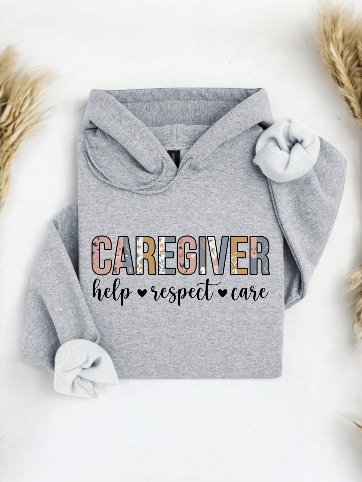 Floral Caregiver Hoodie