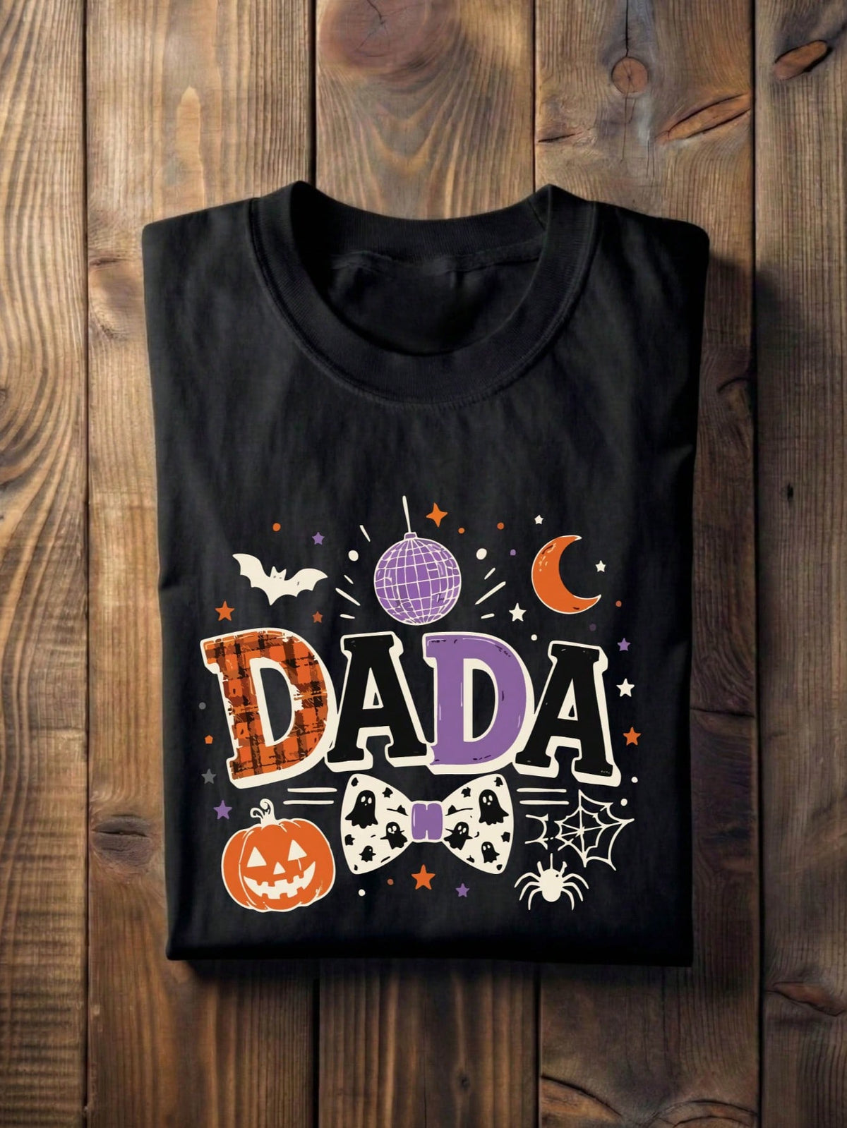 1 PC Mama Dada Halloween T-Shirt