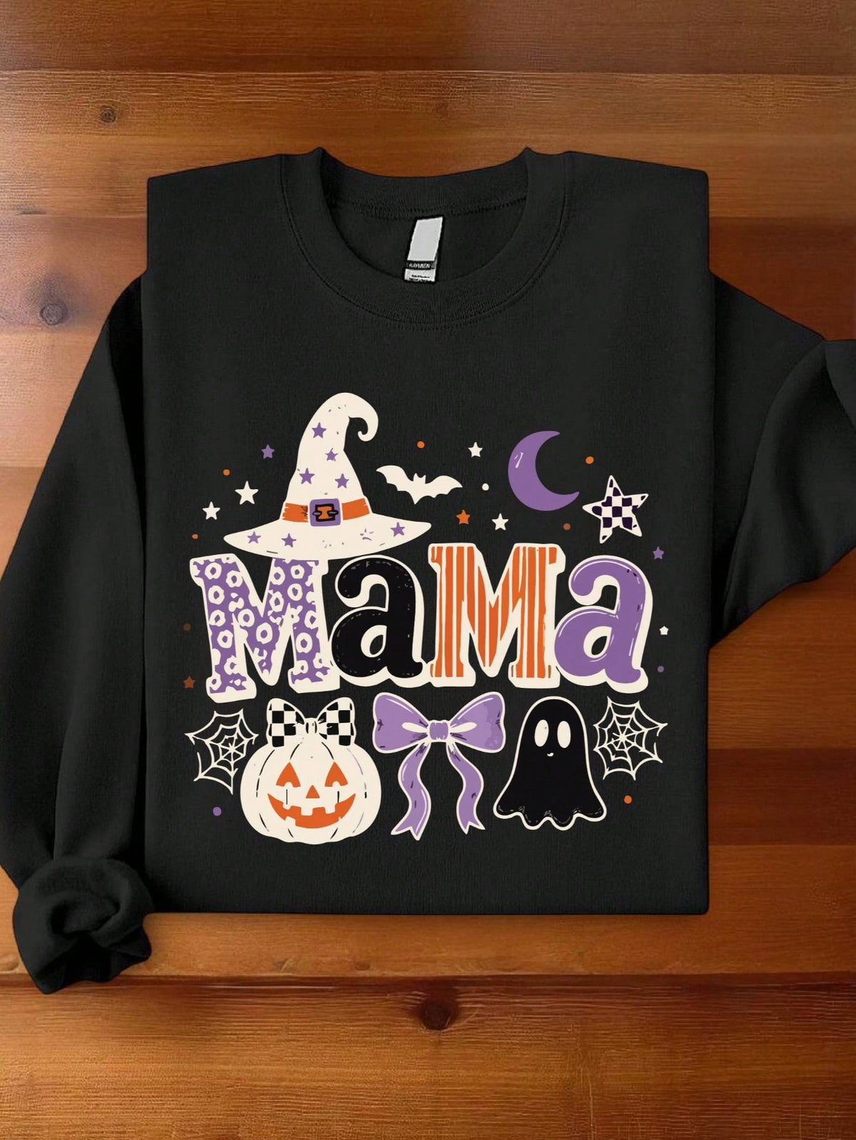 1 PC Mama Dada Halloween Sweatshirt
