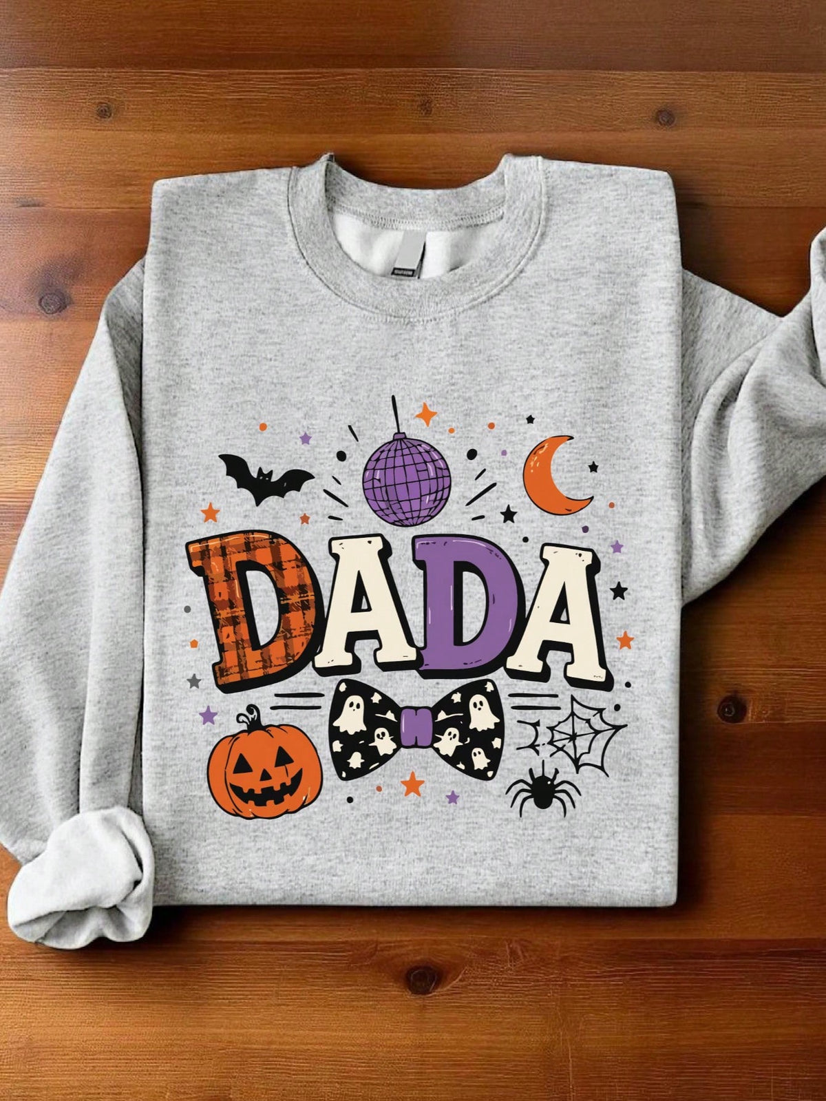 1 PC Mama Dada Halloween Sweatshirt
