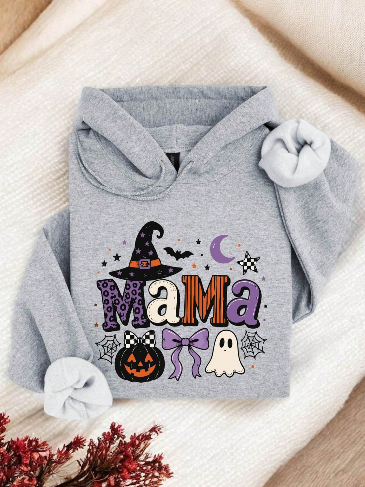 1 PC Mama Dada Halloween Hoodie