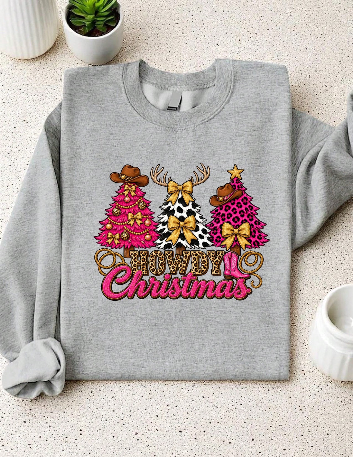 Howdy Western Christmas Sweatshirt