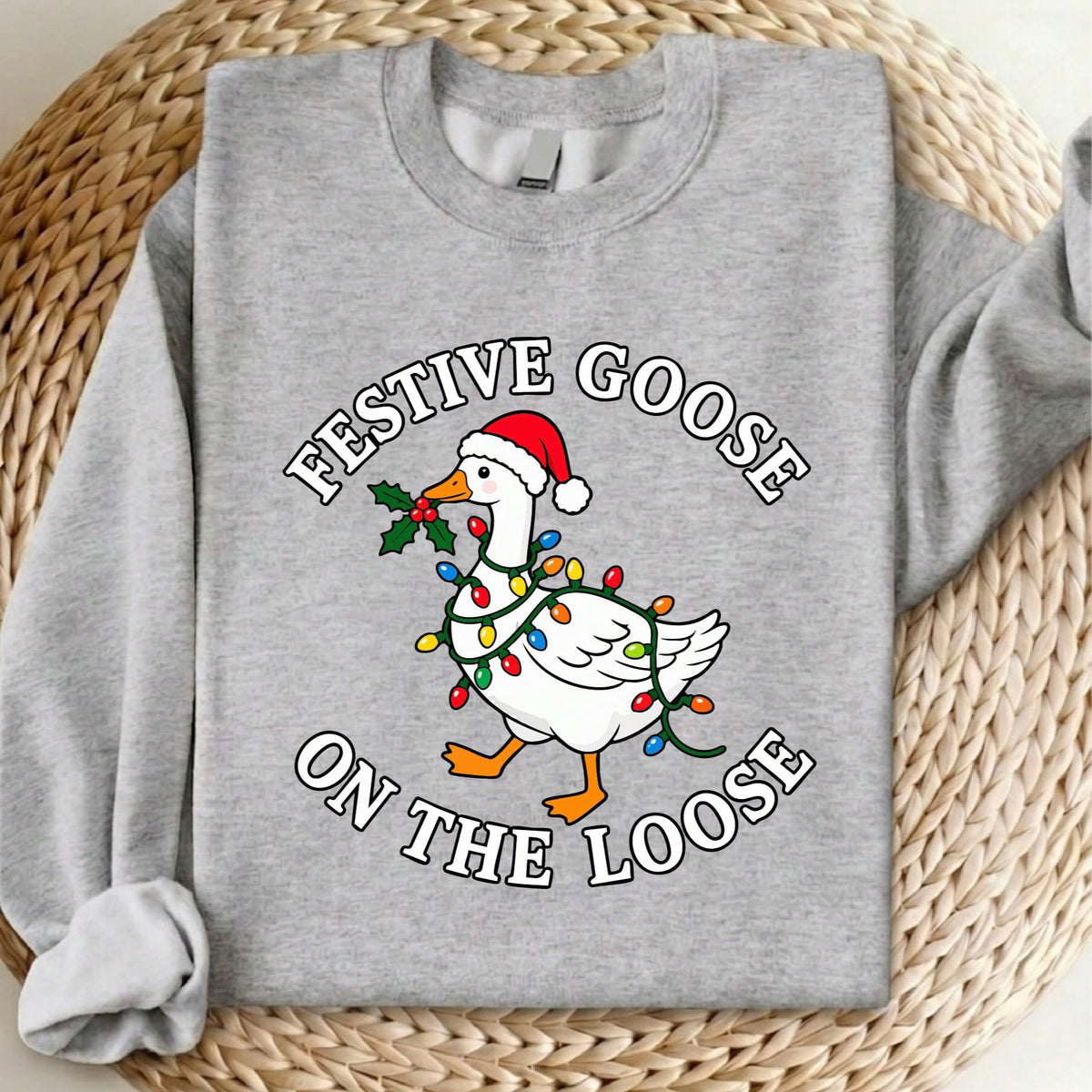 Festive Goose On The Loose Sweatshirt