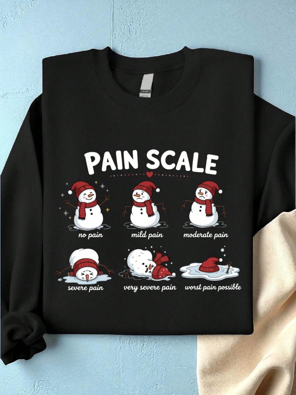 Nurse Pain Scale Snowman Sweatshirt