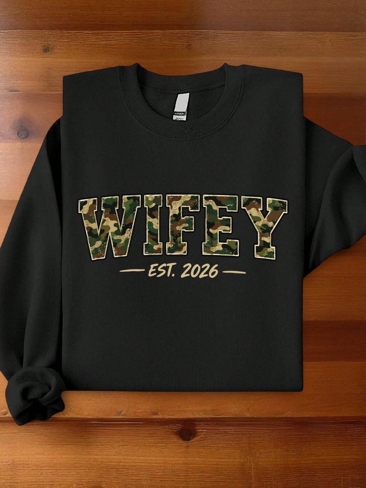 1 PC Wifey Hubby Est 2026 Sweatshirt