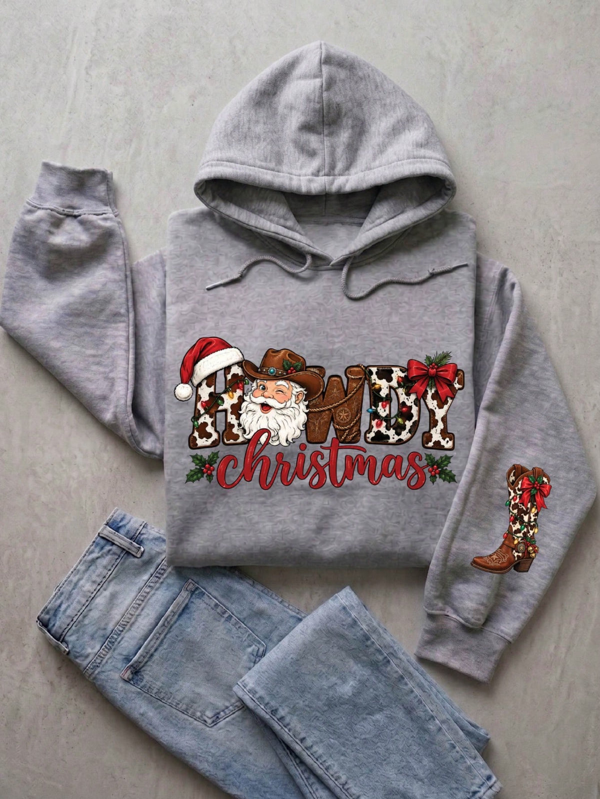 Howdy Christmas Western Hoodie