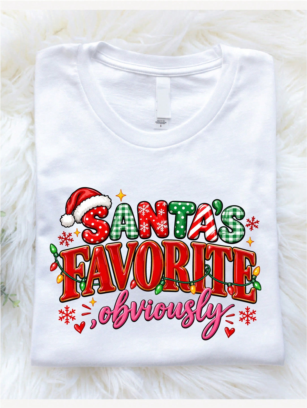 Santa's Favorite Obviously T-Shirt