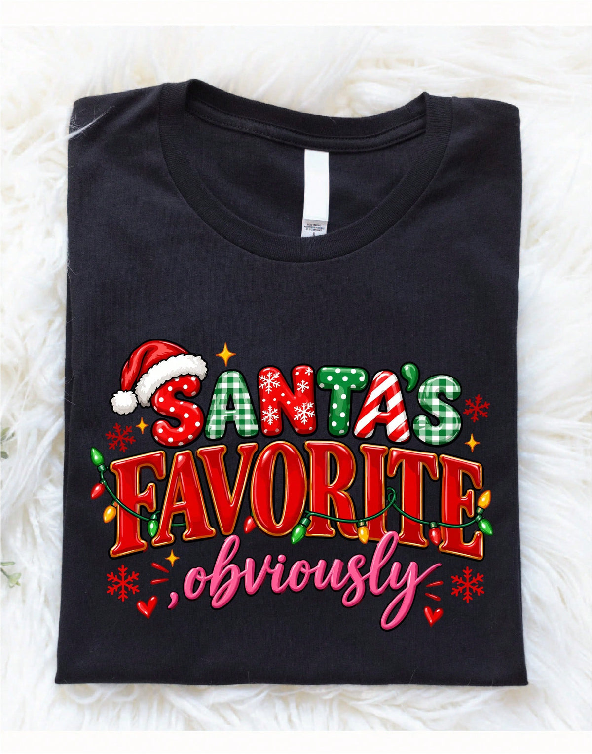 Santa's Favorite Obviously T-Shirt